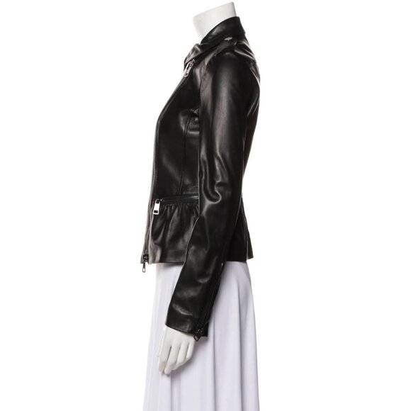 Burberry London Lambskin Biker Jacket - Picture 2 of 14